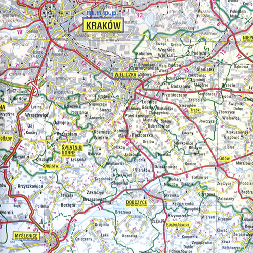 map of poland. Map unfolded measures 50quot;L x