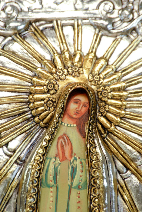 Our+Lady+of+Fatima+Icon Silver Plated Icon - The Fatima Virgin #2 (8x13) Icons & Wall Decor ...