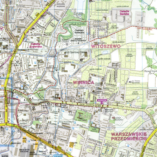 map of poland. Map of Wrocław city and 8